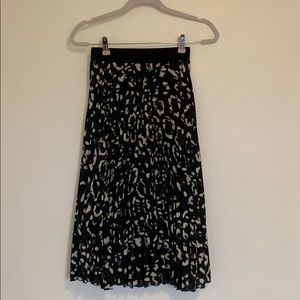 Leopard Print Twirl Skirt